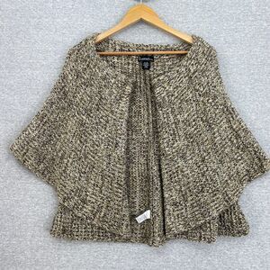 Signature Studio Sweater Cardigan Womens Extra Large Brown Knit Shawl Collar